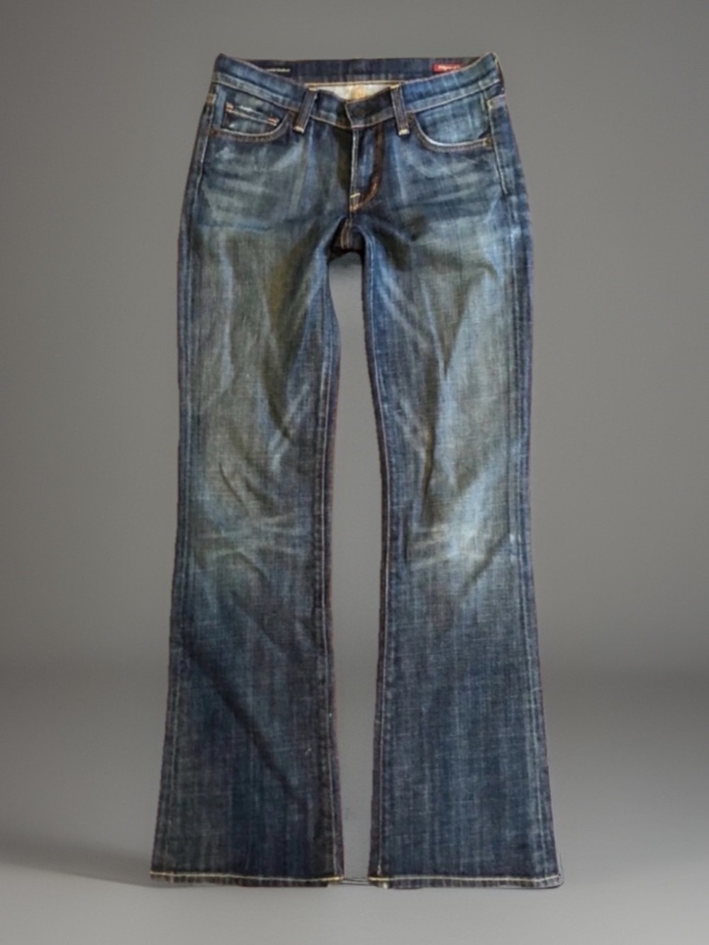 MED WASH WIDE LEG sz 25 DENIM JEANS 28 x 33 citizens of humanity COH